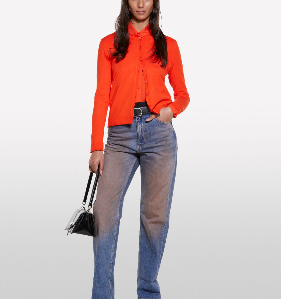 Cardigan regular fit in orange - cardigans für damen - Orange | Sisley image number 1